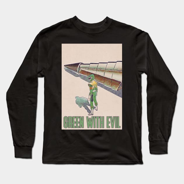 Green With Evil Long Sleeve T-Shirt by creativespero